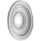 Ekena Millwork Cole PVC Ceiling Medallion (Canopies up to 5 1/8"), 19"OD x 3 1/2"ID x 1"P, Metallic Silver Metallic CMP19COCSV - alternate 5
